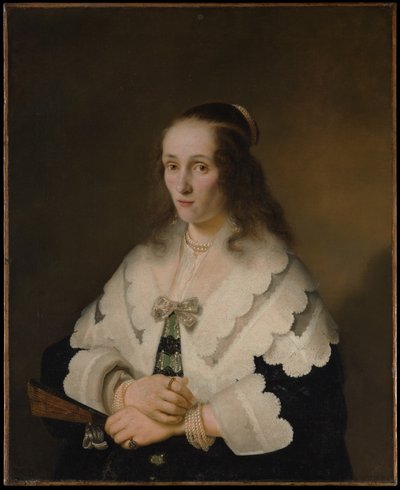 Portret van een vrouw door Ferdinand Bol